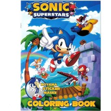 Parti Show 4 Adet Sonic Boyama Kitabı Stickerlı (16 Sayfa)