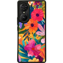 Reeder S19 Max Pro S Edge Uyumlu Floral Tasarımlı Glossy Premium Kılıf