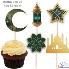 Parti Show Ramazan Şekilli Kürdan Yeşil 10 Adet