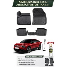 Citroen C4 Elektrikli 2025 Model Aracınıza Özel Üretim Esnek Kauçuk Paspas Takımı + Hediyeli