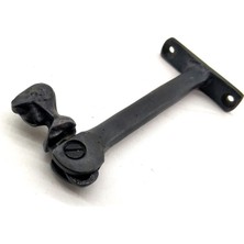 Antika Tarz Dekoratif Pirinç Kafalı Panjur Stoperi - 105X55 Mm, Oksit Midastech