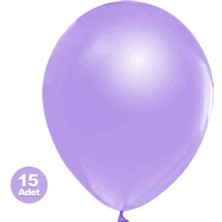 Parti Show Lila Balon Metalik 15 Adet