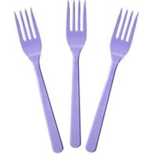 Parti Show Lila Plastik Çatal Lüks (25 Adet)