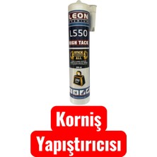 Kms Home Leon Premium L550 Montaj ve Korniş Yapıştırıcısı M²'de 350 kg Yük Taşıma Kapasiteli 290 ml