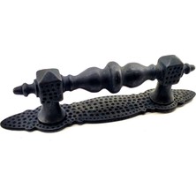 Antika Tarz Dekoratif Pirinç Ağır Kapı Çekme Kolu - Küçük, 215X40 Mm, Oksit Midastech