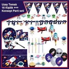 Parti Show Uzay Temalı 16 Kişilik +++ Full Parti Seti
