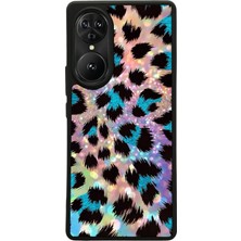Reeder S19 Max Pro S Edge Uyumlu Hologram Leopar Tasarımlı Glossy Premium Kılıf
