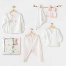 Aylina Mey Ithalat®   AC25550 Newborn Set Pınk Baloons 5'li Hastane Çıkışı Ekru