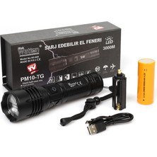 3000 Lümen Güçlü El Feneri WT-600 Midastech