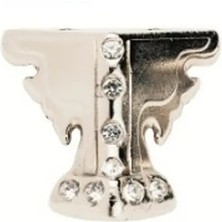 Kelebek Taşlı Ahşap, Sunta Sandık Ayağı, Kutu Ayak 2,5 cm - Nikel Midastech