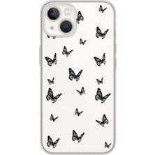 Mobilpad Iphone 13 Uyumlu Baskılı Yumuşak Silikon Şeffaf Telefon Kılıfı