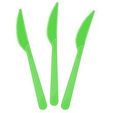 Parti Show Yeşil Plastik Bıçak Lüks (25 Adet)