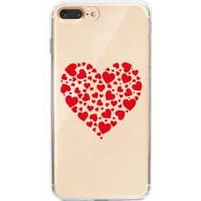 Mobilpad Iphone 7 Plus / 8 Plus Uyumlu Baskılı Yumuşak Silikon Şeffaf Telefon Kılıfı