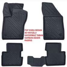 Carlone Fiat Egea Sedan 2015 ve Sonrası 4d Premium Havuzlu Paspas-Kaydırmaz Taban