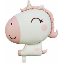 Parti Show Retro Unicorn Karamel Folyo Balon 51*54 cm