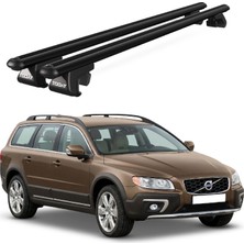 Today Auto Venüs Volvo XC70 (2007-2013) Uyumlu Siyah Ara Atkı Port Bagaj Tavan Barı