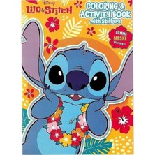 Parti Show 4 Adet Lilo ve Stitch Stickerlı 16 Sayfa Boyama Kitabı