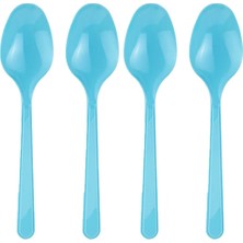 Parti Show Açık Mavi Plastik Kaşık 25'li