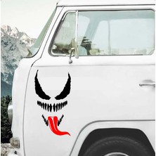 Sticker Dizayn Venom Korkunç Öfke Sticker - Araba Oto Motosiklet Karavan Cam Sticker - 00138