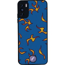 BG AKSESUAR Reeder S19 Max Pro S Uyumlu Retro Flame Patterns Tasarımlı Glossy Premium Kılıf
