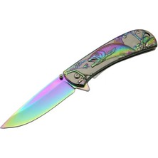 Balık Çakı YST5954RB Gökkuşağı 20 cm Manuel, Kemerlikli Midastech