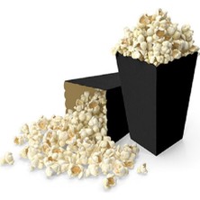 Parti Show Siyah Popcorn Mısır Kutusu 8'li