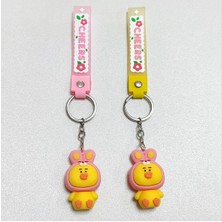 SiHako Ördek Karışık Silikon Anahtarlık