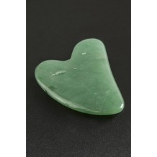 Zero Land Lvsqvr Yeşim Doğaltaş Kalp Yüz Masaj Aleti-Yeşil