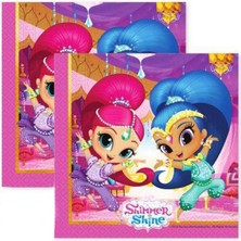 Parti Show Shimmer &amp; Shine Peçete (20 Adet)