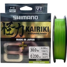 Shimano Kairiki 8+ 300 mt 0.23MM Ip Misina Mantis Green
