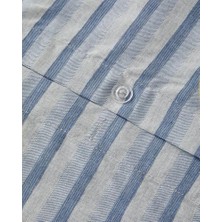 Skygo Ipliği Boyalı Size Nevresim Takımı Lacivert