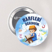 Parti Show Harfleri Öğrendim Rozet Erkek 1 Adet
