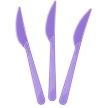 Parti Show Lila Plastik Bıçak Lüks (25 Adet)