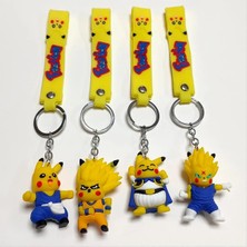 SiHako Pkaçu Karışık Silikon Anahtarlık