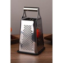 Feyza Design Çok Amaçlı Dev Boy Paslanmaz Çelik 4 Yönlü Kutu Rende