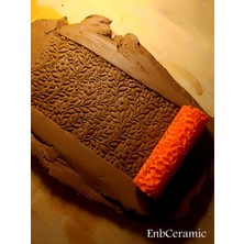 Feyza Design 10 cm Seramik ve Polymer Kil Doku Rulolu Desen Okvası, Yaratıcı Projeler Için Ideal