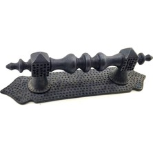 Antika Tarz Dekoratif Pirinç Ağır Kapı Çekme Kolu - 280X65 Mm, Oksit Midastech