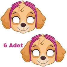 Parti Show Paw Patrol Skye Kağıt Maske 6 Adet