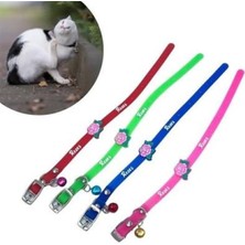 Özgürce Sevimli Renkli Silikon Kedi Köpek Boyun Tasması Çıngıraklı (Ug)