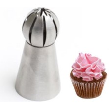 Feyza Design Rus Duyu Krema Torbası, Düz Uç, Ortası Delik, NO102, Pasta Sıkma Ucu