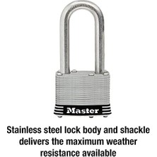 Skygo Asma Kilit 1sskadlh Lamine Paslanmaz Çelik Kilit 1-3/4" Genişliğinde