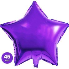 Parti Show Yıldız Folyo Balon Mor (45 Cm)