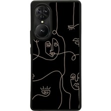 Reeder S19 Max Pro S Edge Uyumlu Line Art Tasarımlı Glossy Premium Kılıf