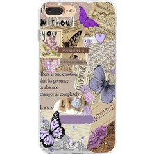 Mobilpad Iphone 7 Plus / 8 Plus Uyumlu Baskılı Yumuşak Silikon Şeffaf Telefon Kılıfı