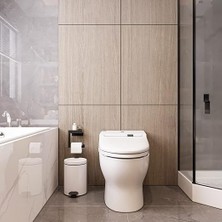 Skygo Raflı Tuvalet Kağıtlığı, Banyo Tuvalet Kağıtlık, Wc Tuvalet Kağıdı Tutucu, Banyo Tuvalet Kağıdı Askısı, Tuvalet Kağıdı Aparatı, Metal Tuvalet Kağıdı Standı (Metal, Siyah)