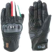 Oj Fıghter 1.8 Italyan Tarzı Korumalı Kısa Motosiklet Deri Eldiven 2xl En 13594