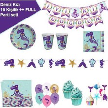 Parti Show Deniz Kızı 16 Kişilik ++ Parti Seti