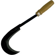 Sürmene Kırmızı Plastik Saplı Orak 43 cm - Buğday Hasadı Midastech