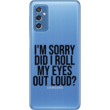 Mobilpad Samsung Galaxy M52 Uyumlu Baskılı Yumuşak Silikon Şeffaf Telefon Kılıfı