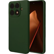 Pileli Store  Xiaomi Mi 15T Pro Nano Içi Kadife Silikon - Koyu Yeşil